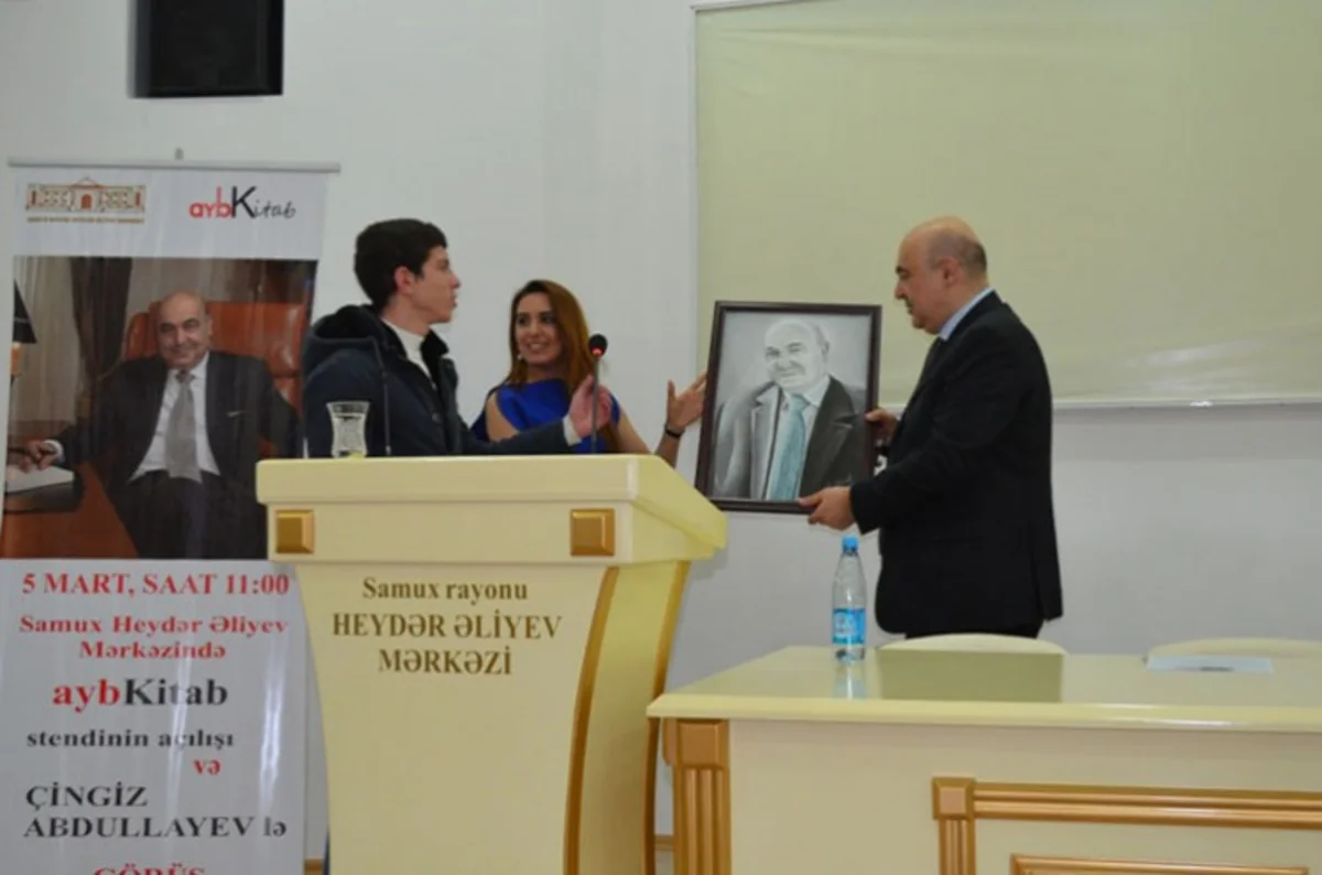 Samuxda xalq yazıçısı Çingiz Abdullayevlə görüş keçirilib