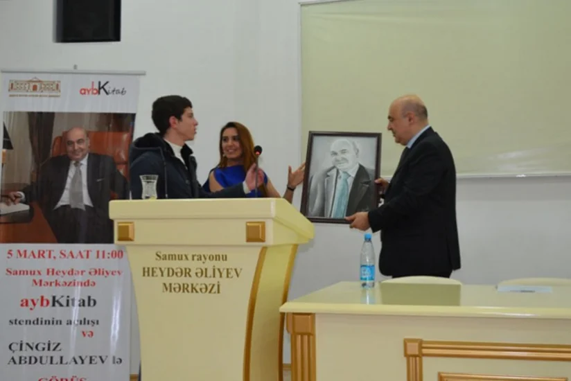 Samuxda xalq yazıçısı Çingiz Abdullayevlə görüş keçirilib