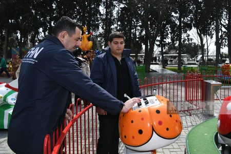 Bakıda və rayonlarda yerləşən attraksionlarda monitorinqlər aparılıb