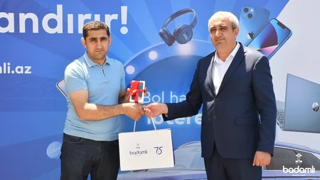 Badamlı75 lotereyasının 2-ci tirajının qaliblərinə hədiyyələr təqdim edilib