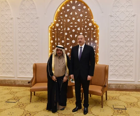 President Ilham Aliyev met with Chairman of Al Faisal Holding and Qatari Businessmen Association in Doha