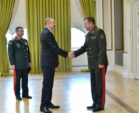 Prezident İlham Əliyev MDB Müdafiə Nazirləri Şurasının iclasının iştirakçılarını qəbul edib - YENİLƏNİB