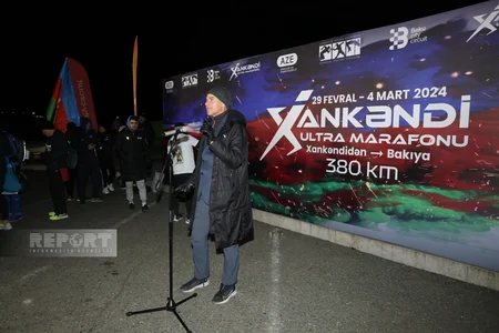 Xankəndi - Bakı ultra marafonunun açılış mərasimi keçirilib