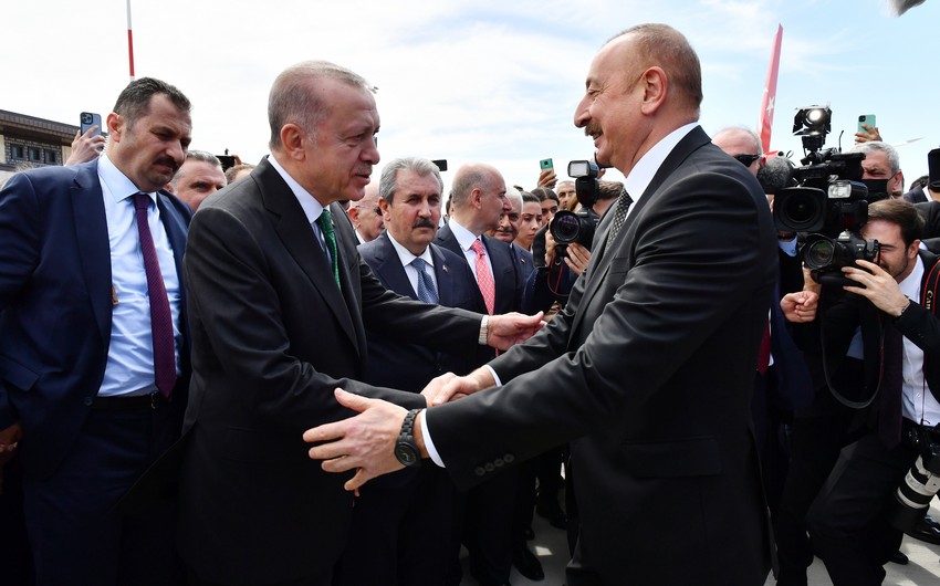 Ərdoğan: Sarsılmaz qardaşlığımızın regionumuzda sülhün ən böyük təminatçısı olmaqda davam edəcəyinə ürəkdən inanıram