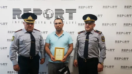 Bakı Şəhər Baş Polis İdarəsi “Report”un redaktorunu təltif edib