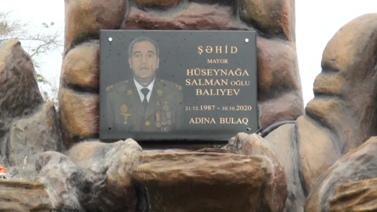 Salyanda “Qarabağ” ordenli şəhidin adına xatirə bulağı istifadəyə verilib