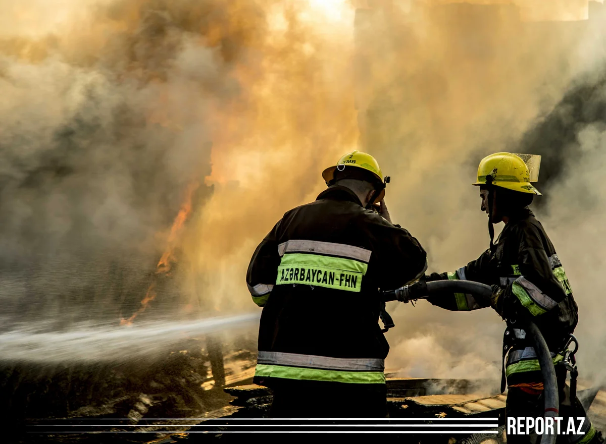 Sabirabad və Goranboyda yanğın olub