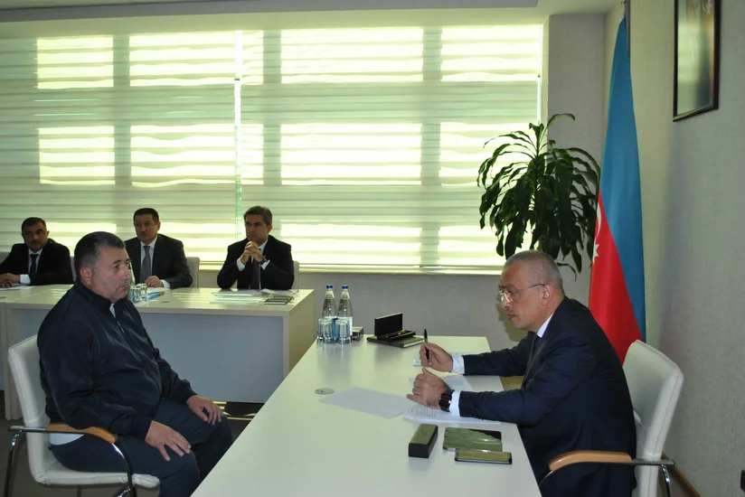 Dövlət Su Ehtiyatları Agentliyinin sədri Qubada vətəndaşları qəbul edib