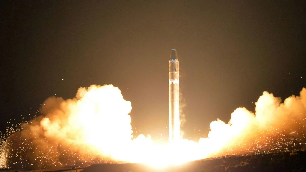 North Korea fires ICBM-class missile after condemning 'war' moves