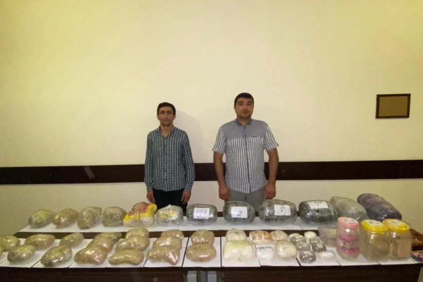 İrandan Azərbaycana 70 kq narkotik gətirən şəxslər həbs edildi