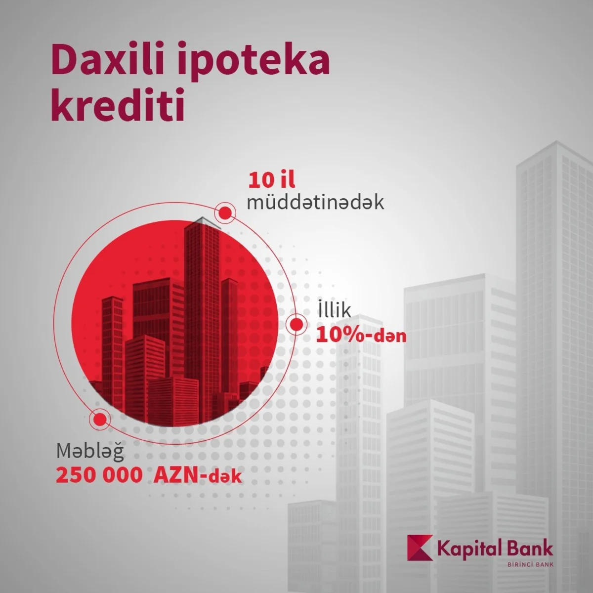“Kapital Bank” sərfəli şərtlərlə daxili ipoteka krediti təklif edir