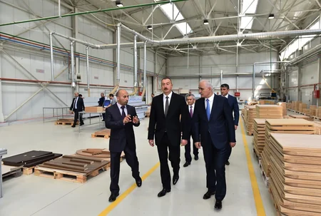Prezident İlham Əliyev Balaxanı Sənaye Parkının açılışında iştirak edib