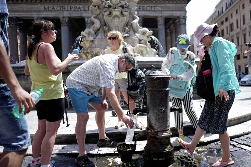 İtaliyada isti hava nəticəsində ölənlər var