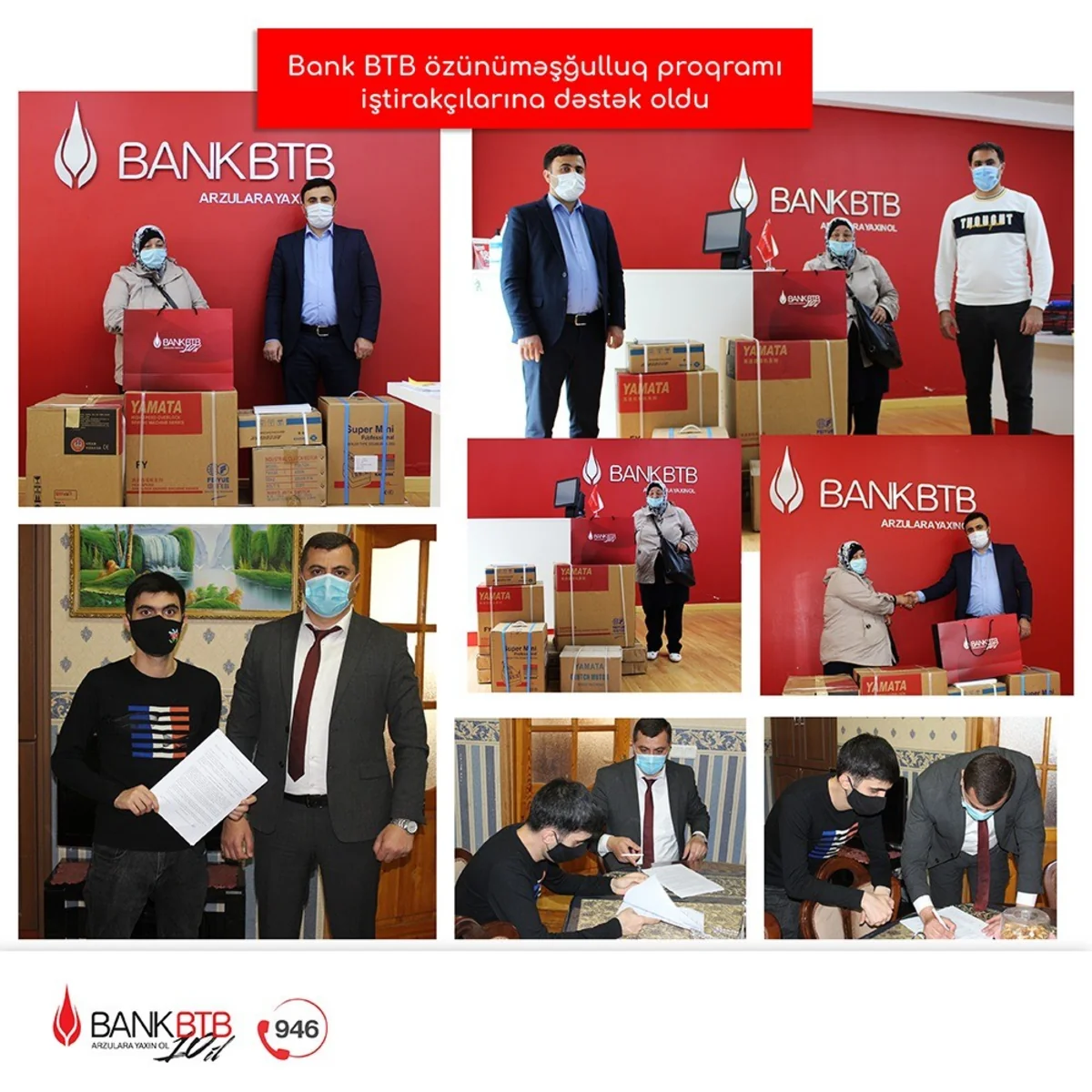Bank BTB özünüməşğulluq proqramı iştirakçılarına dəstək oldu