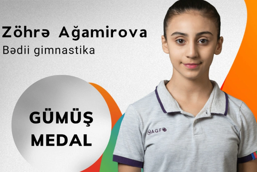 Azerbaijani rhythmic gymnast wins 2 medals at Islamic Games