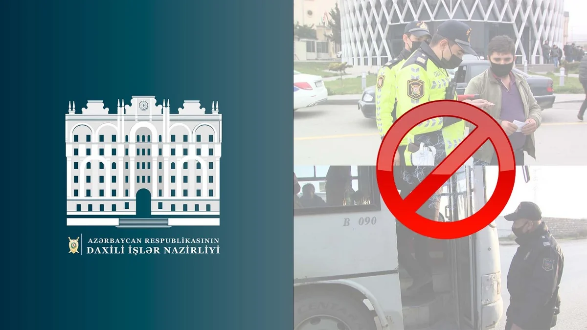 Avtobuslarda karantin qaydalarına riayət etməyən 40 nəfər cərimə olunub
