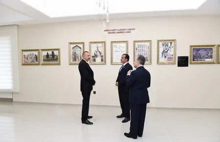 Президент Ильхам Алиев принял участие в открытии в Гяндже музея Мирзы Шафи Вазеха