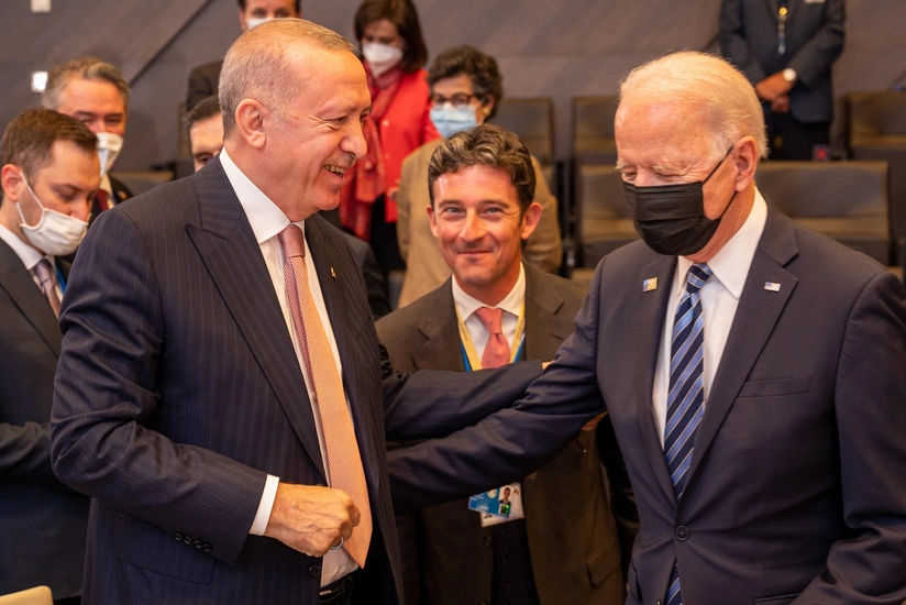 Проходит встреча президентов Турции и США