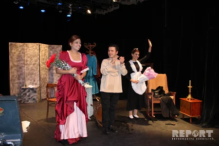 Tbilisidəki Azərbaycan teatrı yeni tamaşa təqdim edib - FOTO