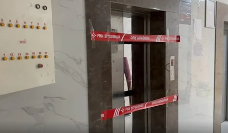 FHN Bakıda qəzalı vəziyyətə düşən çoxmərtəbəli binanın liftinin istismarını dayandırılıb