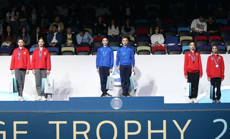 Azərbaycan gimnastları AGF Trophydə qızıl və gümüş medallar qazanıblar 