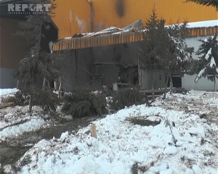 Balakəndə partlayış baş verən zavodun görüntüləri yayılıb - FOTO - VİDEO