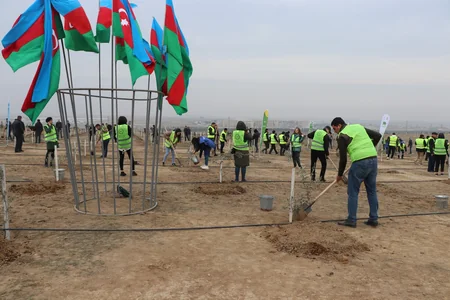 Heydər Əliyevin 100 illik yubileyi ilə əlaqədar növbəti ağacəkmə tədbiri keçirilib