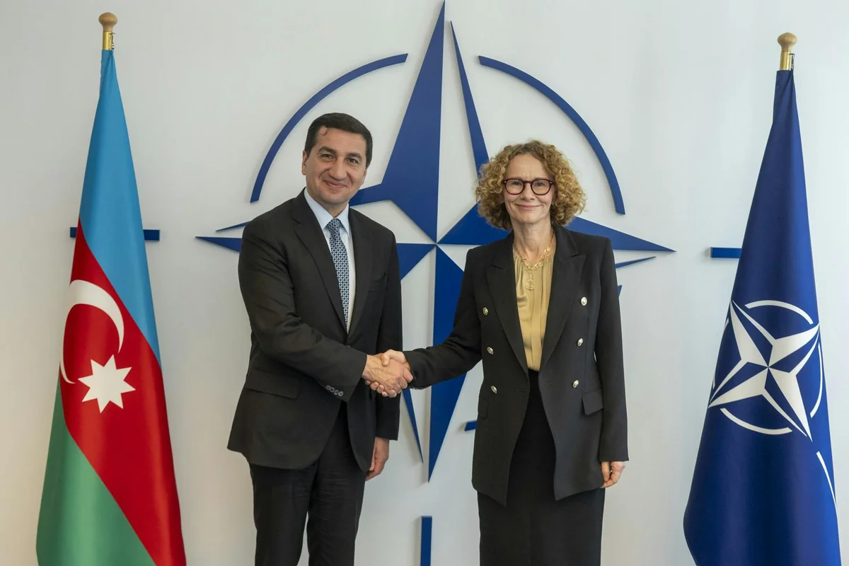 Hikmət Hacıyev NATO Baş katibinin müavini ilə görüşüb