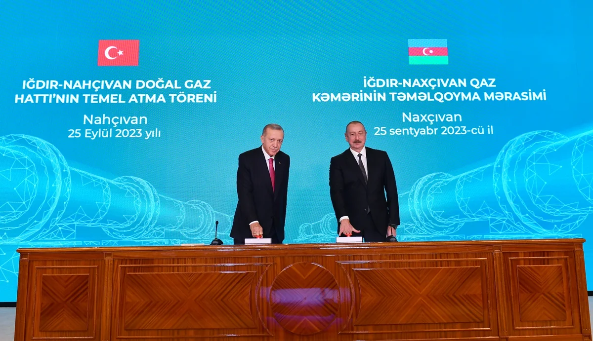 İğdır-Naxçıvan qaz boru kəmərinin təməlqoyma mərasimi keçirilib - YENİLƏNİB