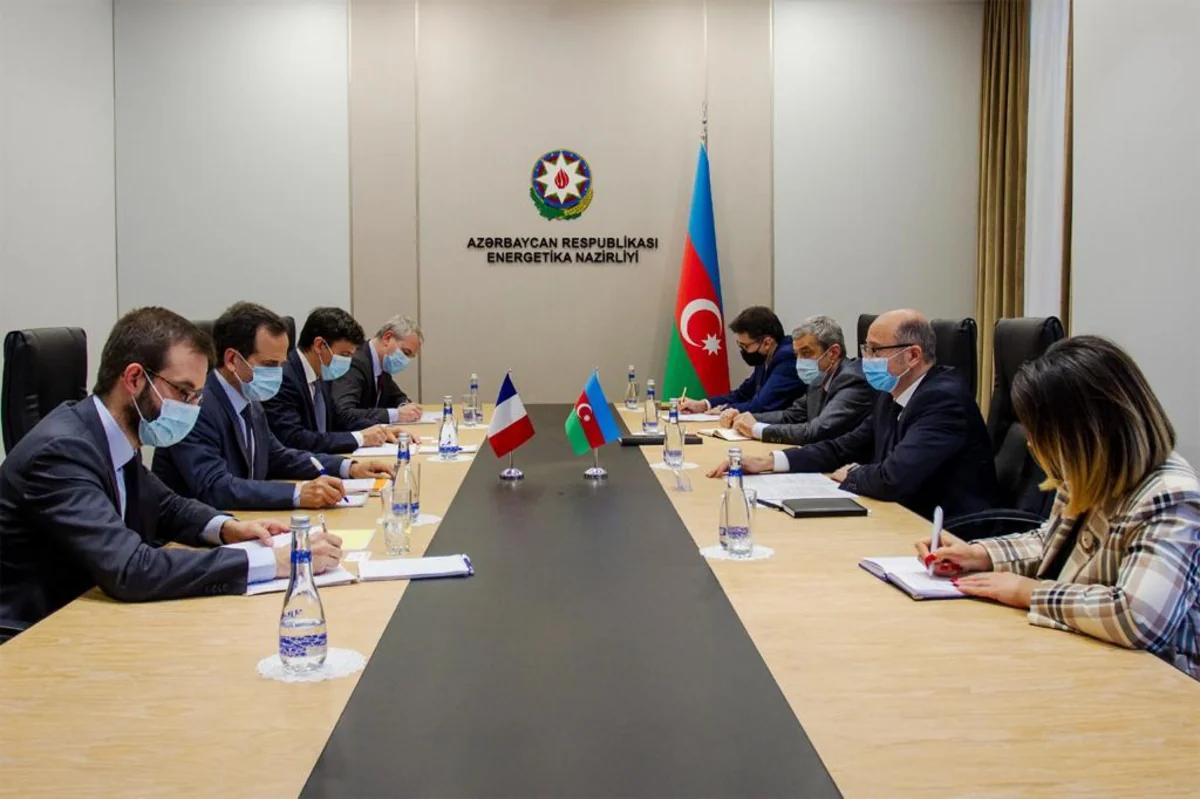 Fransa nümayəndə heyəti ilə Azərbaycanın enerji təchizatı planları müzakirə edilib