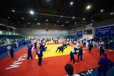 Quba Olimpiya İdman Kompleksində cüdoçuların beynəlxalq təlim-məşq toplanışı davam edir