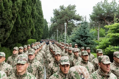 DİN əməkdaşları və hərbi qulluqçular Ümummilli Liderin xatirəsini yad ediblər