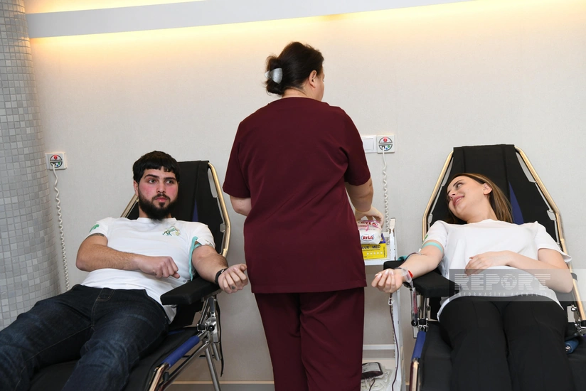 Gənclər və İdman Nazirliyi “İdman həftəsi” çərçivəsində könüllü qanvermə aksiyası keçirir