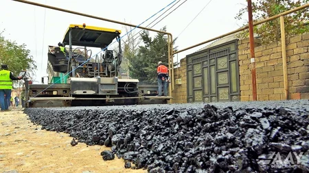 Bakının Hürriyət küçəsi təmir olunur
