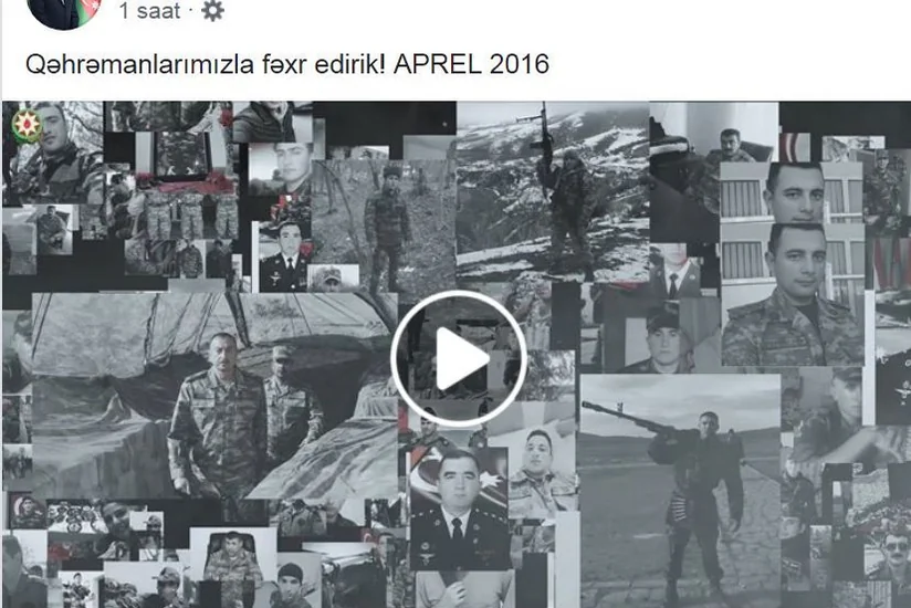 President of Azerbaijan shares video on the third anniversary of April victory on Facebook - VIDEO
