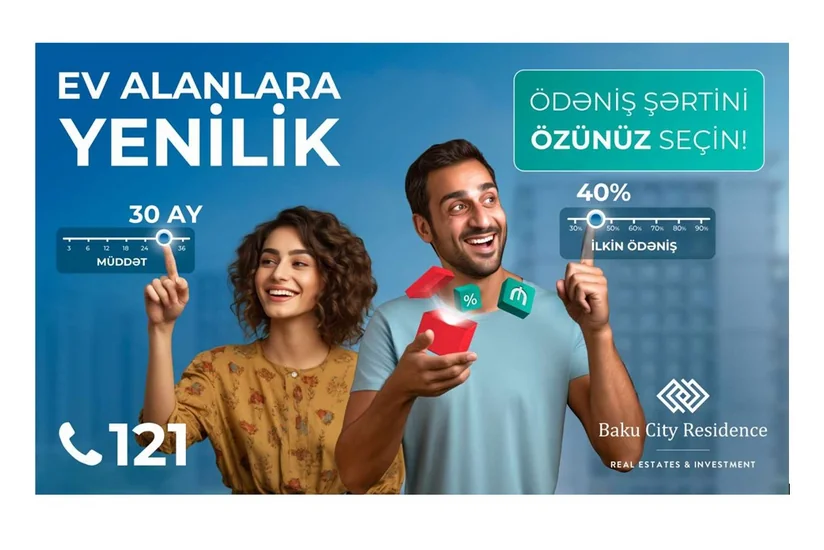 “Baku City Residences”dən UNİKAL TƏKLİF – Ödəniş şərtini ÖZÜNÜZ SEÇİN