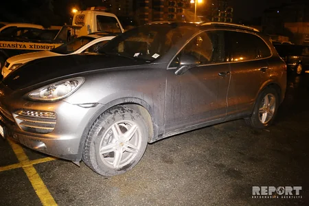 Pərvin Abıyevanın “Porsche”sinə həbs qoyulub, avtomobil cərimə meydançasına aparılıb