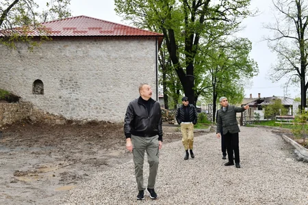 President Ilham Aliyev and First Lady Mehriban Aliyeva visit Shusha