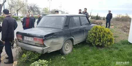 Kürdəmirdə sərnişin mikroavtobusu qəzaya düşüb - FOTO - VİDEO