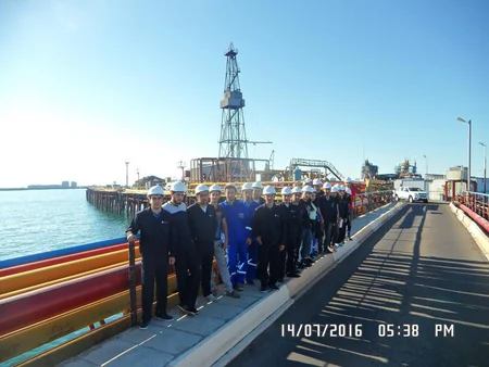 BHOS students take internship at Neft Dashlari