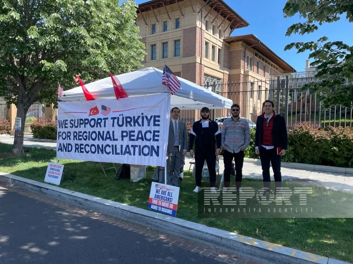 Rally held near Turkish Embassy in US under slogan “End of Armenian lies”