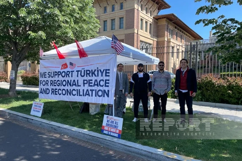 Rally held near Turkish Embassy in US under slogan “End of Armenian lies”