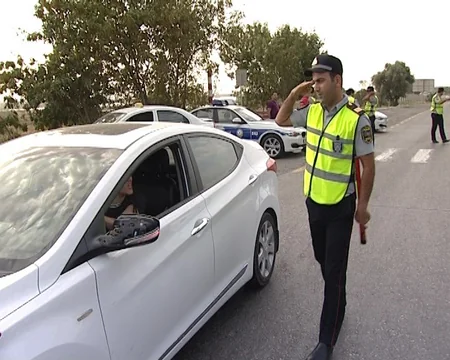 DYP Saray postunda reyd keçirib, 30-a yaxın sürücü cərimələnib