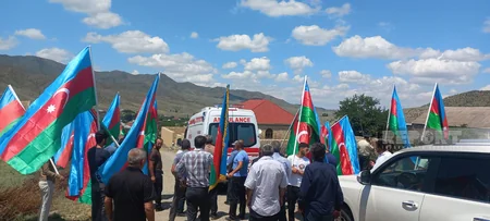 Şəmkirdə Birinci Qarabağ müharibəsinin şəhidi Əhliman Əsgərov dəfn edilib - YENİLƏNİB
