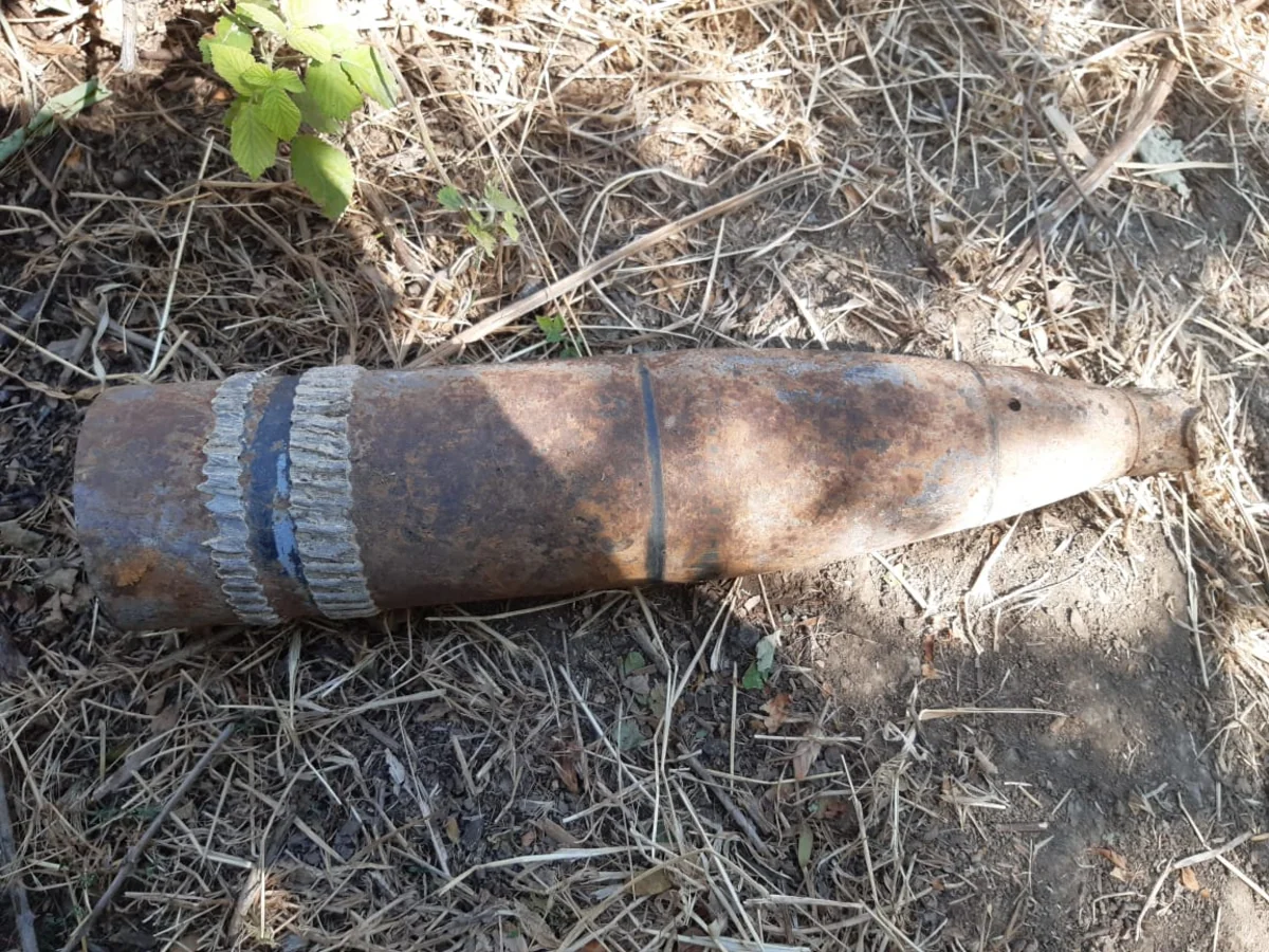 Ağcabədidə top mərmisi aşkarlandı