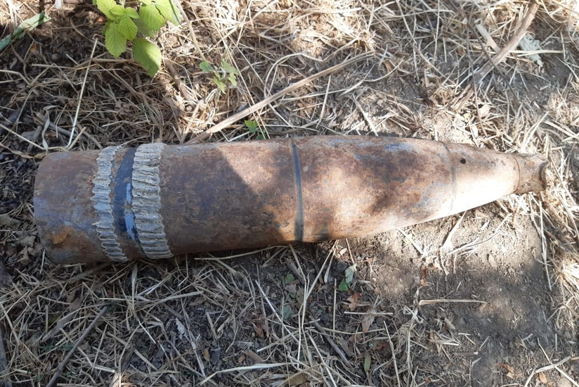 Ağcabədidə top mərmisi aşkarlandı