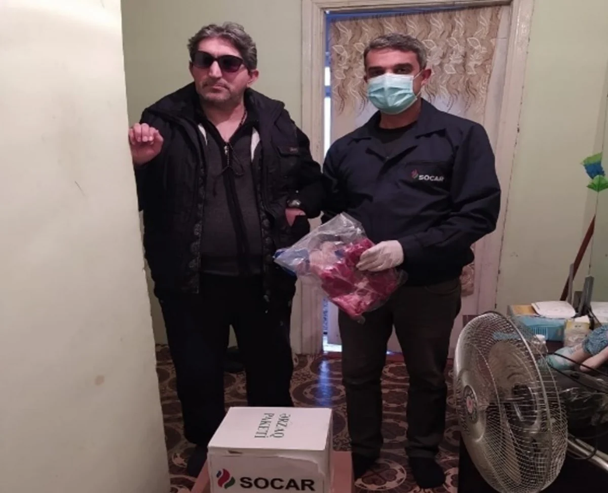 SOCAR-ın idarələri çətin vəziyyətdə olan ailələrə yardım edib