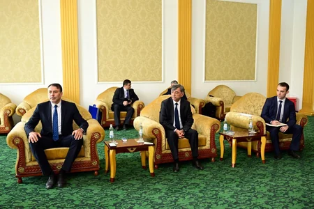 Mədəniyyət naziri Adil Kərimli Düşənbədə tacik həmkarı ilə görüşüb 