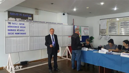 36 saylı Xətai dördüncü seçki dairəsinin 4 saylı seçki məntəqəsində səsvermə davam edir