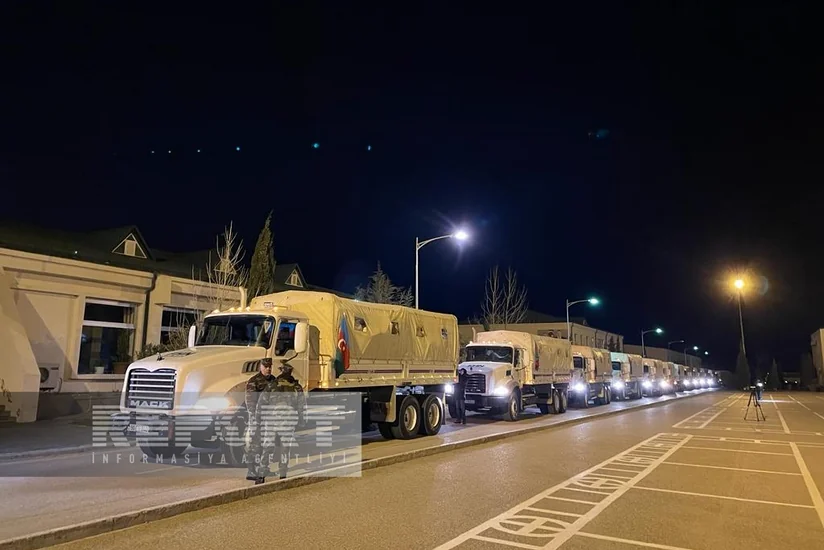 В Турцию отправлена еще одна партия гумпомощи МЧС Азербайджана